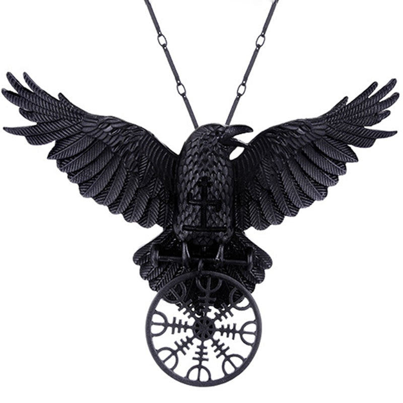 Ægishjálmr Raven Hair Clip